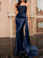 Sweetheart Sequin Satin Evening Gown