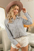 Lurex Linen Stripe Shirt Button Down Top - Heraki 