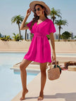 Smocked V-Neck Summer Dress