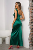 One-Shoulder Ruched Maxi Dress