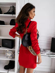 Tailored Double-Breasted Blazer Dress with Waist-Cinching Belt - Sophisticated Mini Dress