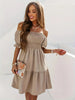 Full Size Ruffled Off-Shoulder Short Sleeve Dress - Heraki 