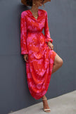 Floral Long Sleeve Maxi Dress