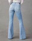 Classic Flare Pocketed Buttoned Jeans