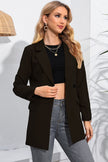 Tailored Lapel Neck Long Sleeve Blazer - Professional Office & Business Casual Jacket