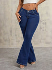Classic Flare Pocketed Buttoned Jeans