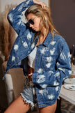 Washed Tie Dye Denim Jacket