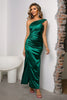 One-Shoulder Ruched Maxi Dress