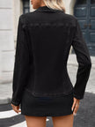 Long Sleeve Button-Up Denim Jacket
