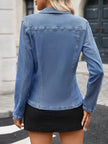 Long Sleeve Button-Up Denim Jacket