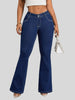 Classic Flare Pocketed Buttoned Jeans