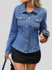 Long Sleeve Button-Up Denim Jacket