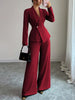 One-Button Tailored Blazer Pants Set