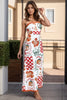 Printed Strapless Tube Maxi Dress