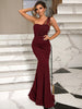 Rhinestone One-Shoulder Formal Gown

