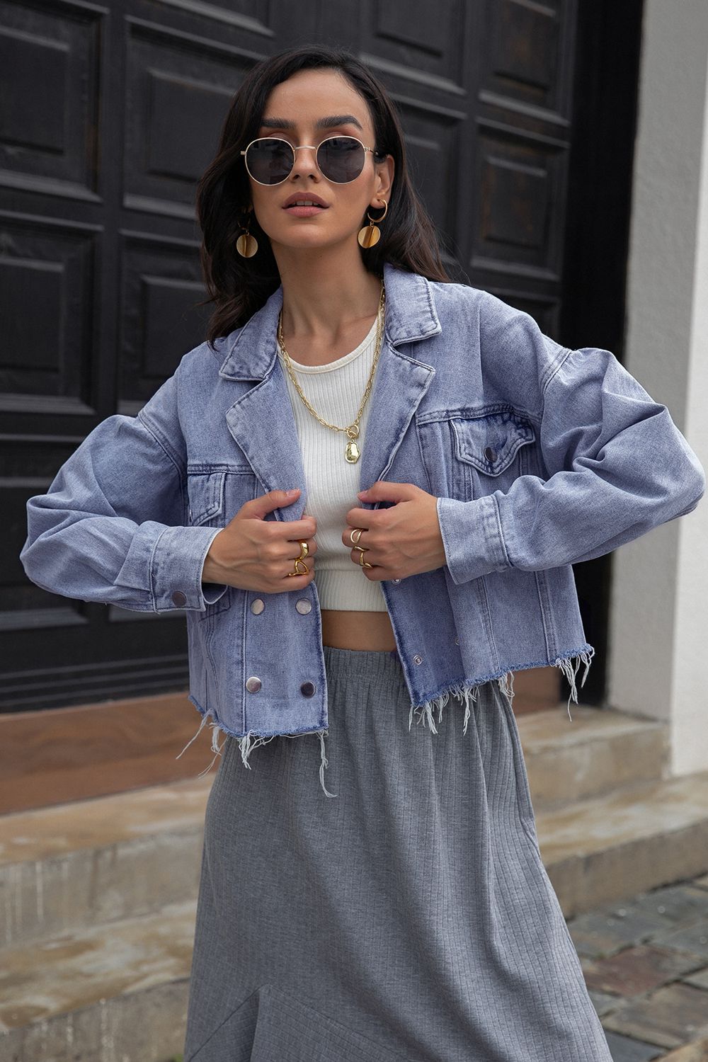 Classic Button-Up Denim Jacket