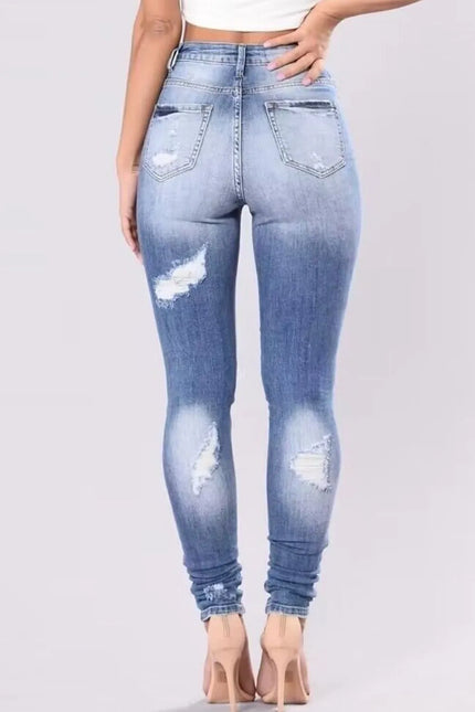 Full Size Distressed Skinny Jeans