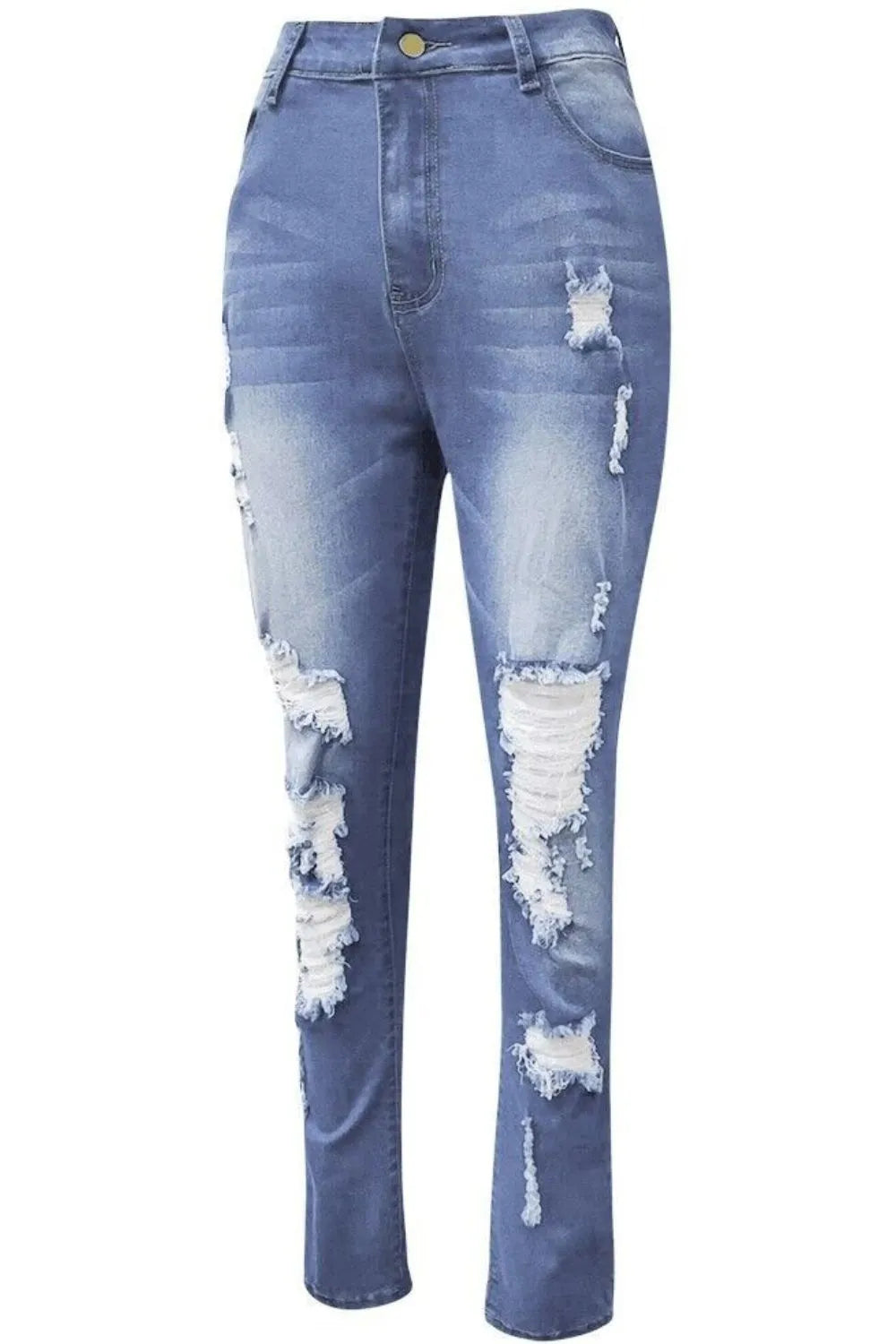 Full Size Distressed Skinny Jeans