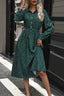 Belted Button Down Midi Dress