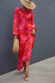 Floral Long Sleeve Maxi Dress