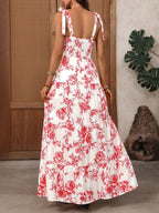 Floral Smocked Waist Maxi Dress