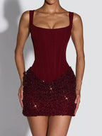 Sequin Corset Mini Dress