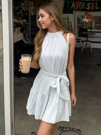 Tie Waist Mini Dress