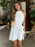Tie Waist Mini Dress